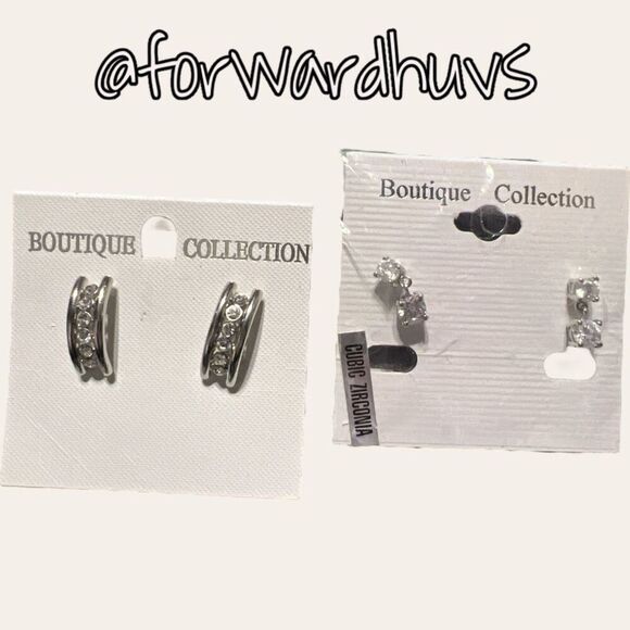 Boutique Collection Cubic Zirconia Earrings Sets (2) - Picture 1 of 9